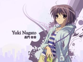 yuki nagato, girl, look wallpaper