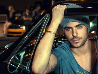 Zac Efron with Car wallpapers wallpaper