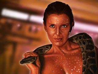 Zhora Blade Runner Snake Artwork wallpaper