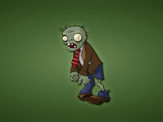 zombies, plants vs zombies, green background wallpaper