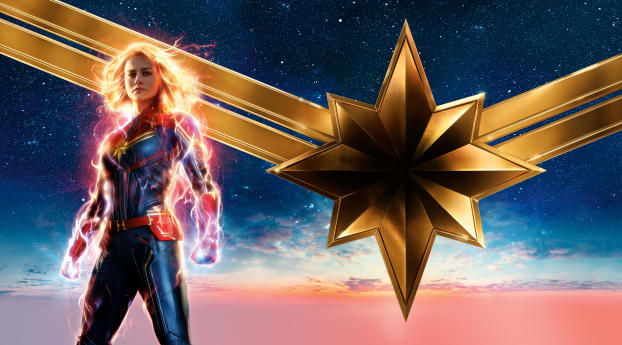 2019 New Captain Marvel Poster Wallpaper 5120x2880 Resolution