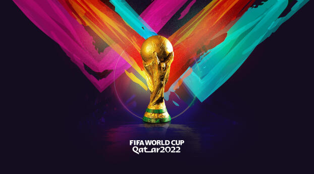 2022 FIFA World Cup Trophy Wallpaper 750x1334 Resolution