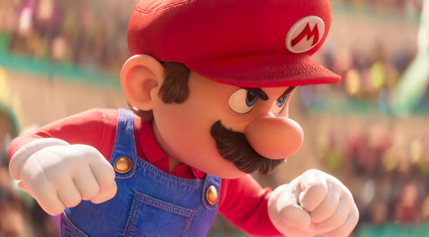 2023 Super Mario Bros Movie Wallpaper 1440x296 Resolution