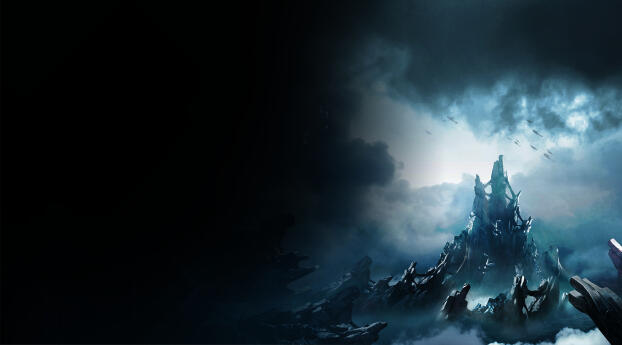2023 SYNCED Off-Planet Gaming Wallpaper 1400x600 Resolution