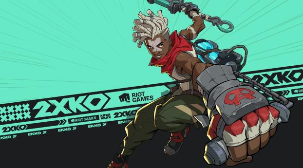 2XKO Gaming Ekko Wallpaper 3400x4500 Resolution