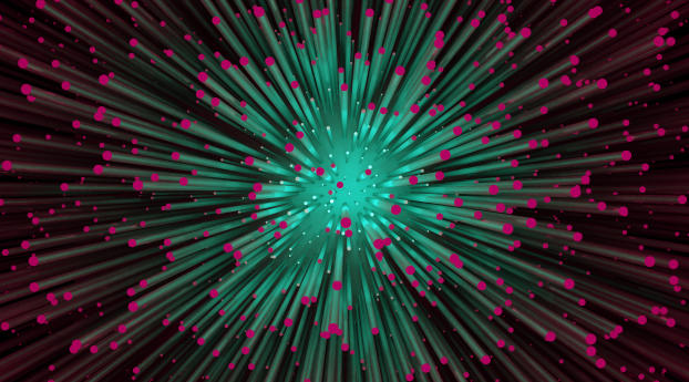 3D Abstract Explosion Wallpaper 320x568 Resolution