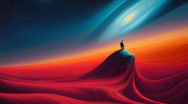 4K Alien Colorful Planet Cool Wallpaper 900x1600 Resolution