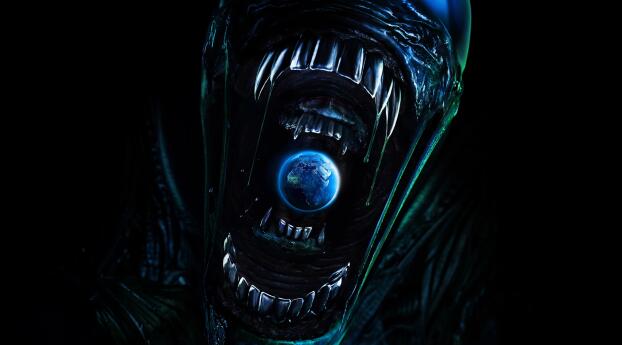 4K Alien Earth Cool Key Art Wallpaper 1280x1024 Resolution