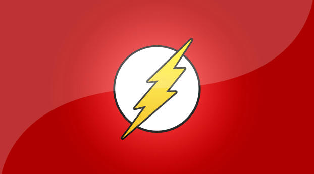 4K Flash Logo Minimal Wallpaper 5120x2880 Resolution