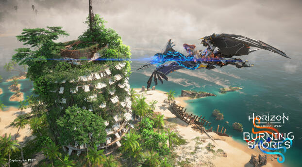 4K Horizon Forbidden West Burning Shores Gaming 2022 Wallpaper