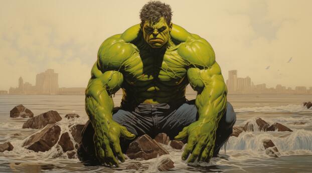 4K Hulk Marvel Cool Wallpaper 3840x2906 Resolution
