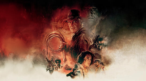 4K Indiana Jones and the Dial of Destiny Wallpaper 840x1336 Resolution