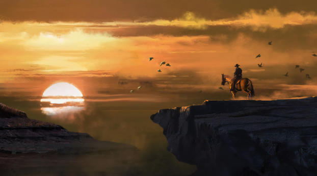 4k Landscape From Red Dead Redemption Wallpaper 1080x2246 Resolution
