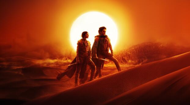 4K Paul and Chani Dune 2 Movie Wallpaper 1080x2300 Resolution