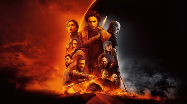 4K Poster of Dune 2 Movie Wallpaper 1080x2310 Resolution
