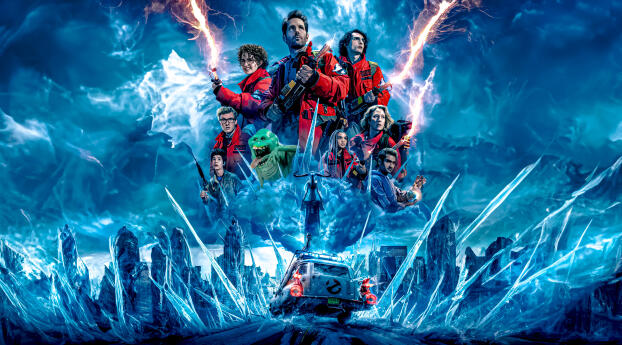 4K Poster of Ghostbusters Frozen Empire Wallpaper