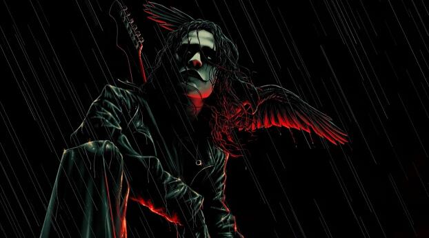 4K The Crow 1994 Movie Poster Wallpaper 2932x2932 Resolution
