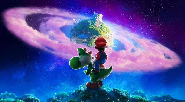 4k The Super Mario Galaxy Movie Wallpaper