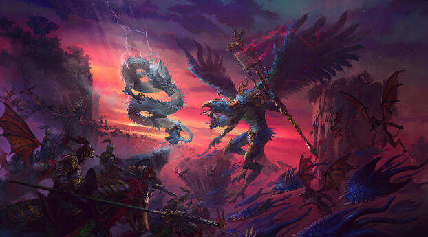 4K Total War Warhammer 3 Gaming Wallpaper 480x854 Resolution