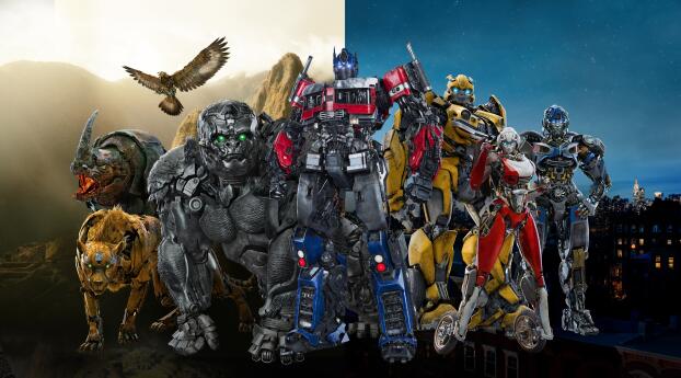 4K Transformers Movie Poster Wallpaper