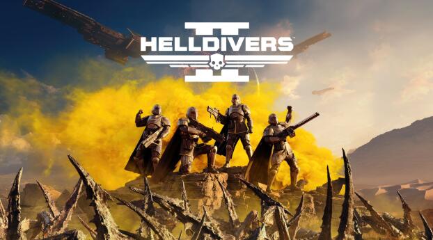 5K Helldivers 2 Gaming Poster Wallpaper 319x720 Resolution