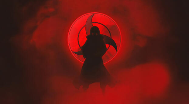 5K Itachi Uchiha Minimal Power Art Wallpaper