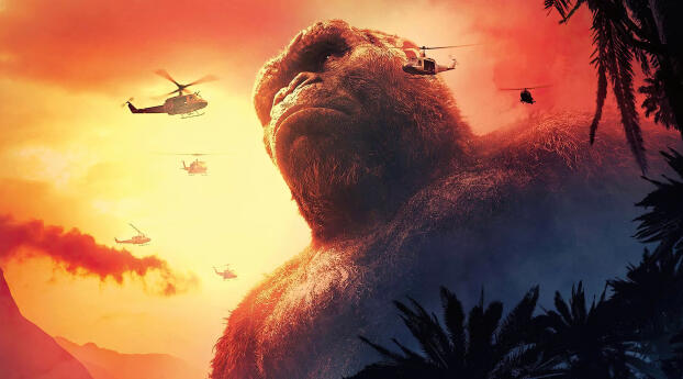 5K Poster of Godzilla X Kong The New Empire Wallpaper 1080x1920 Resolution