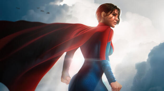 5K Supergirl Sasha Calle The Flash Movie Wallpaper