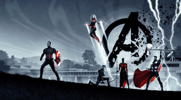 8K Avengers Endgame Poster Wallpaper 600x600 Resolution