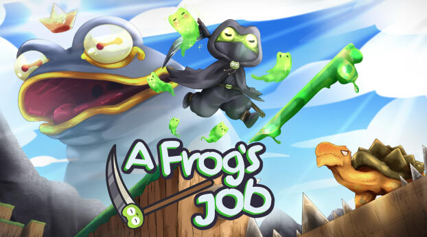 A Frog's Job HD Wallpaper 1080x2040 Resolution