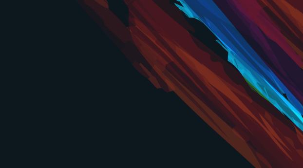 Abstract Color Stroke Wallpaper 1600x900 Resolution