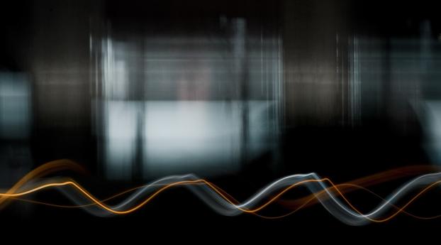 Abstract Dark Waves Wallpaper 1440x900 Resolution