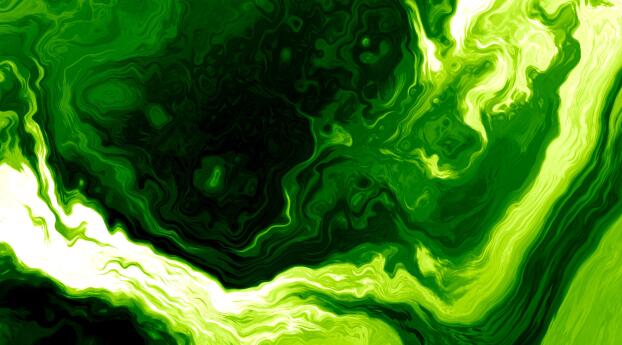 Abstract Green 4k Liquidfy Wallpaper