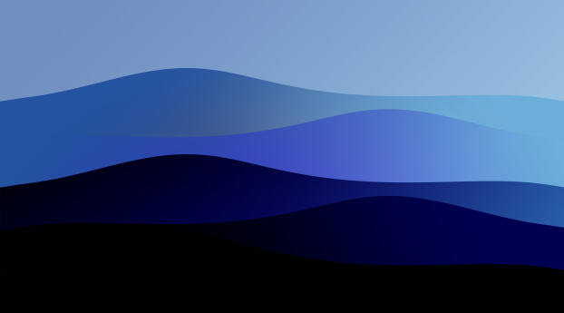 Abstract Wave HD Blue Wallpaper