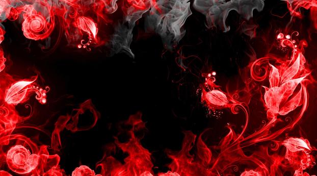 Abstraction Red Smoke Wallpaper 1280x720 Resolution