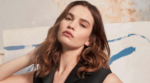 Actress Lily James 2020 Wallpaper 400x250 Resolution