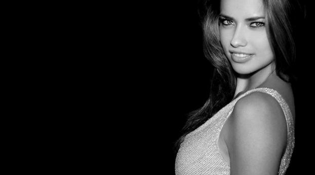Adriana Lima Elegant Pics HD Wallpaper 1400x768 Resolution