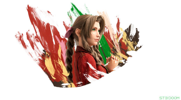 Aerith Final Fantasy VII Remake Wallpaper 2460x900 Resolution