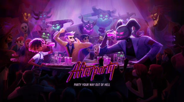 Afterparty Game Wallpaper 320x240 Resolution