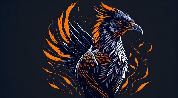 AI Majestic Bird Art Cool Wallpaper 7840x5400 Resolution