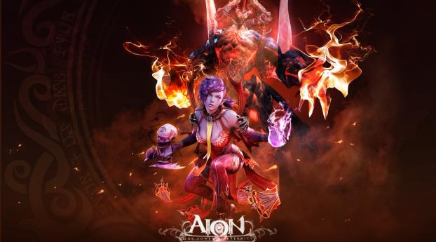 aion the tower of eternity, sword, wings Wallpaper 1560x720 Resolution
