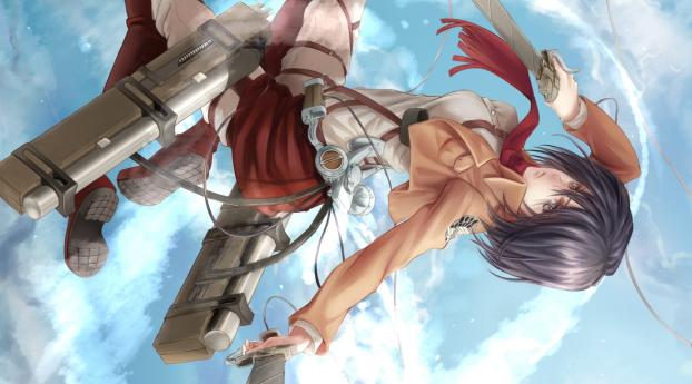 2560x1080 Akatsuki Sora Mikasa Ackerman Shingeki No Kyojin 2560x1080 Resolution Wallpaper Hd Anime 4k Wallpapers Images Photos And Background