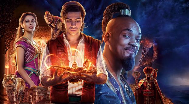 Aladdin Movie 2019 Wallpaper 2560x1024 Resolution