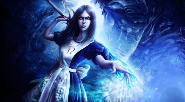 alice madness returns, wand, crystal Wallpaper 320x568 Resolution