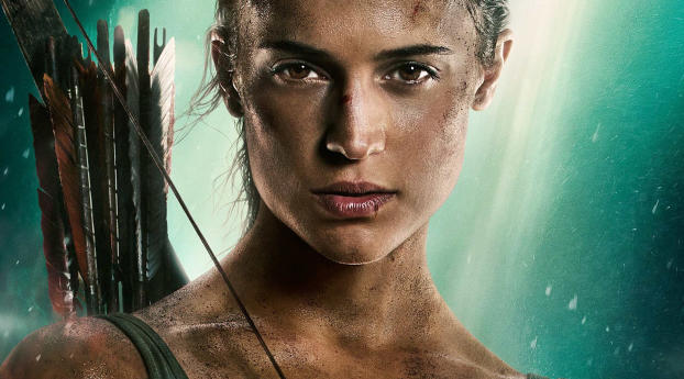 Alicia Vikander New Tomb Raider Poster 2018 Wallpaper 540x960 Resolution