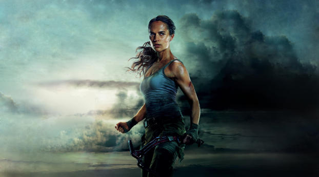 Alicia Vikander Tomb Raider 2018 Movie Wallpaper 360x360 Resolution
