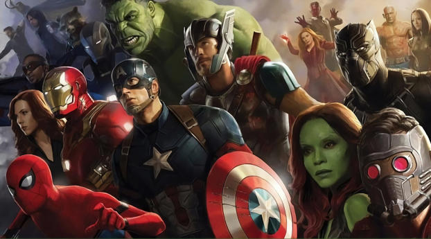 All Superheros in Avengers Infinity War Wallpaper 1280x720 Resolution