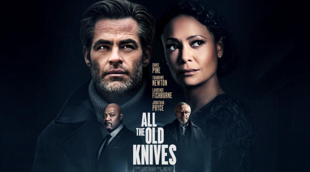 All The Old Knives Movie Poster Wallpaper 1336x768 Resolution