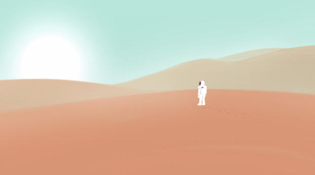 Alone in Alien Planet Wallpaper 1676x1085 Resolution