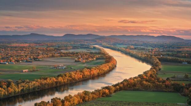 Amazing River Photography HD Landscape Wallpaper 2048x2732 Resolution